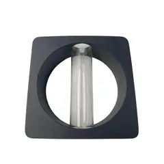 HOMY - Florero Tipo Huevo Gris 18cm