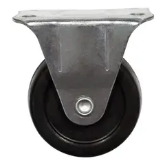 FIXSER - Rodachinas Negra Fija 2 Pulgadas