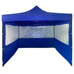JUST HOME COLLECTION - Toldo Con Pared Polietileno Azul 3 x x Metros