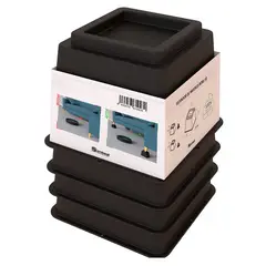 FIXSER - Pack 4 Alzas 140X11mm Negro