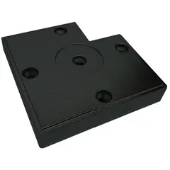 FIXSER - Eleva Abs 50x50x12mm Negro
