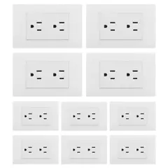 HALUX - Propack Toma Doble P/T 10Unds Polaris Blanco