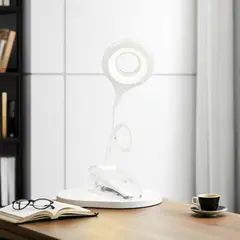 CASA BONITA - Lámpara Escritorio LED Clip Blanco