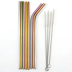 JUST HOME COLLECTION - Pitillo Acero 10 Unidades con cepillo