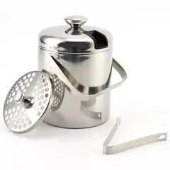 JUST HOME COLLECTION - Hielera Inoxidable con Tapa Pinza 1.3 Litros