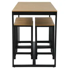 JUST HOME COLLECTION - Juego De Bar Exterior 5 Piezas Aluminio