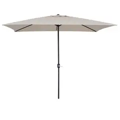 JUST HOME COLLECTION - Parasol Central 2x3 Metros sin Base Color Crudo