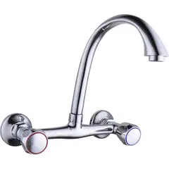 SENSI DACQUA - Grifería Lavaplatos Pared Mezcladora Madrid 8 Pulgadas