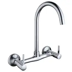 SENSI DACQUA - Griferia Lavaplatos Mezclador Pared 8 Pulgadas Bilbao