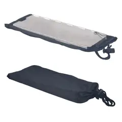 undefined - Corta Vientos Para Estufa Camping Metal Negro 66x24 cm