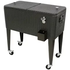 KLIMBER - Nevera Metal Con Patas 76 Litros Rattan