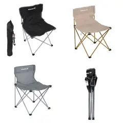KLIMBER - Silla Para Camping Plegable Sin Brazos Textil Color Surtido