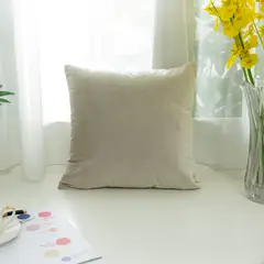 JUST HOME COLLECTION - Cojín Velvet 46x46 Crudo