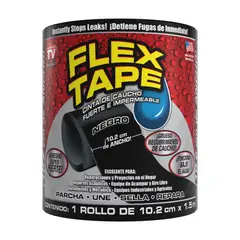 FLEX TAPE - Cinta Sellante Negra 4Pulg 1.5 M