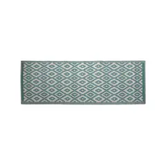undefined - Tapete Para Terraza Textil Nórdico Verde 230x80 cm