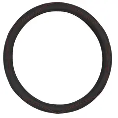 AUTOSTYLE - Cubre volante Deportivo Negro Rojo