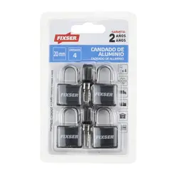 FIXSER - Set Candado Aluminio 4Pcs