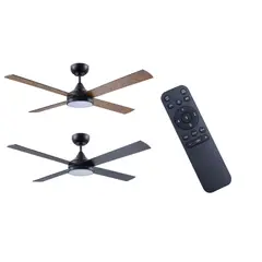undefined - Ventilador Techo Led Suba 4 Aspas Negro
