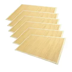 undefined - Set X6 Individuales Bambu Natural 30x45cm