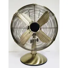 WURDEN - Ventilador de Mesa 12 Pulgadas Bronce
