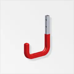 ALFER - Gancho Pared Engomado 80X120mm Aluminio Natural