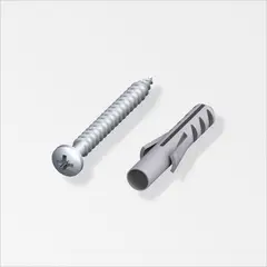 ALFER - Kit Tornillos/Tarugos 45mm Para Perfiles Coaxis 8 Unidades