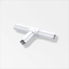ALFER - Conector T 90 3Esp Blanco