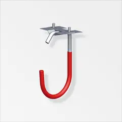 ALFER - Gancho Bici Engomado 90X125mm Acero Galvanizado