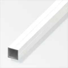 ALFER - Tubo Cuadrado 23.5 Alum Blanco