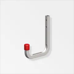 ALFER - Gancho Pared Punta Goma 80X120Mm Acero Galvanizado