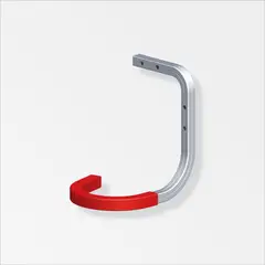 ALFER - Gancho Bici Engomado 150X150X120 Acero Galvanizado