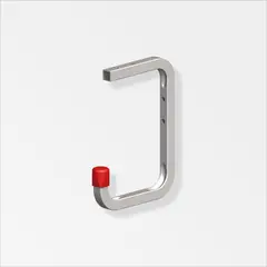 ALFER - Gancho Pared Techo Punta Goma 150X255X155mm Acero