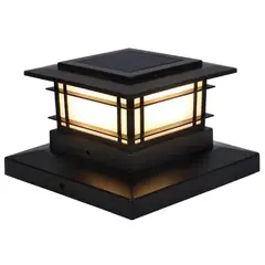 JUST HOME COLLECTION - Farol Solar Poste LED Mora Negro