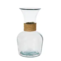 VIDRIOS SAN MIGUEL - Jarrón Vidrio Enea Cuadrado 33 cm