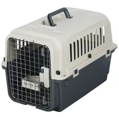 PETIZOOS - Guacal Para Mascotas Plastico 50x33.3x33cm Mediano Crema