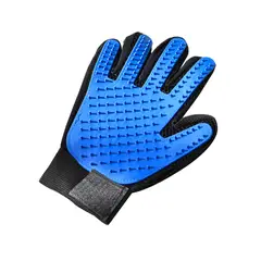 PETIZOOS - Guante Para Perro Quita Pelo Azul