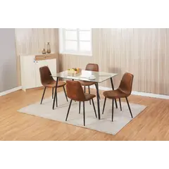 JUST HOME COLLECTION - Juego de Comedor Nashvilla 4 Puestos