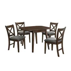 undefined - Juego de Comedor Madera Extensible 4 Puestos