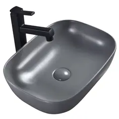 SENSI DACQUA - Lavamanos Cerámico Ovalado Gris