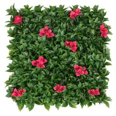 undefined - Jardín Vertical Artificial Flores Rosa 50x50cm