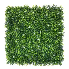 JUST HOME COLLECTION - Jardín Vertical Artificial Flores Blancas 50x50cm