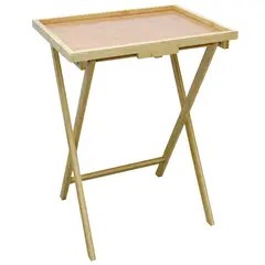 JUST HOME COLLECTION - Mesa Auxiliar Plegable Bambú