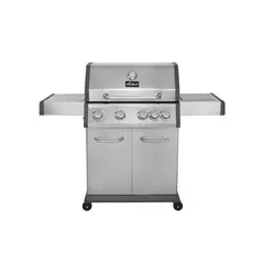 MR BEEF - Asador A Gas 4 Quemadores + Cocina Lateral 117X138Cm