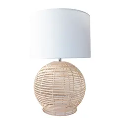 undefined - Lámpara Mesa Sofia 1 Luz E27 Natural/Blanco