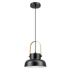 JUST HOME COLLECTION - Lampara Colgante Norse 1 Luz E27 Negro