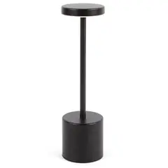 JUST HOME COLLECTION - Lámpara de Mesa Led Usb Maca Negro
