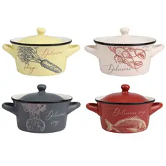 JUST HOME COLLECTION - Bowl Con Tapa 12.7cm Diseño Surtido