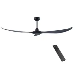 JUST HOME COLLECTION - Ventilador Techo Mura Dc 3 Aspas Negro