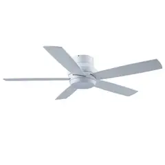 JUST HOME COLLECTION - Ventilador de Techo Decorativo con Led Integrado Travi 5 Aspas 8330m³/H Blanco
