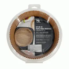JUST HOME COLLECTION - Set de 50 Papeles para Freidora de Aire 26X4.5cm